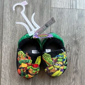 Teenage Mutant Ninja Turtle TMNT Toddler Slippers Size 7/8 NWT